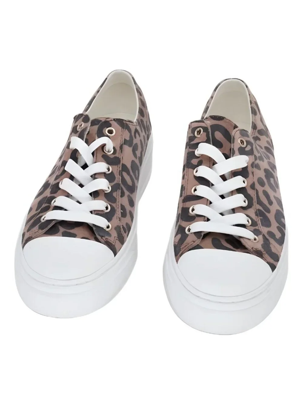Stuart Weitzman Womens Sammy Sneakers Capucino Cheetah EU 36.5 5.5M - Picture 5 of 6